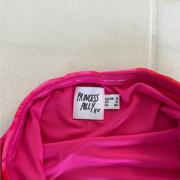 Princess Polly Donelli Mini Dress Pink Floral - Picture 6 of 7